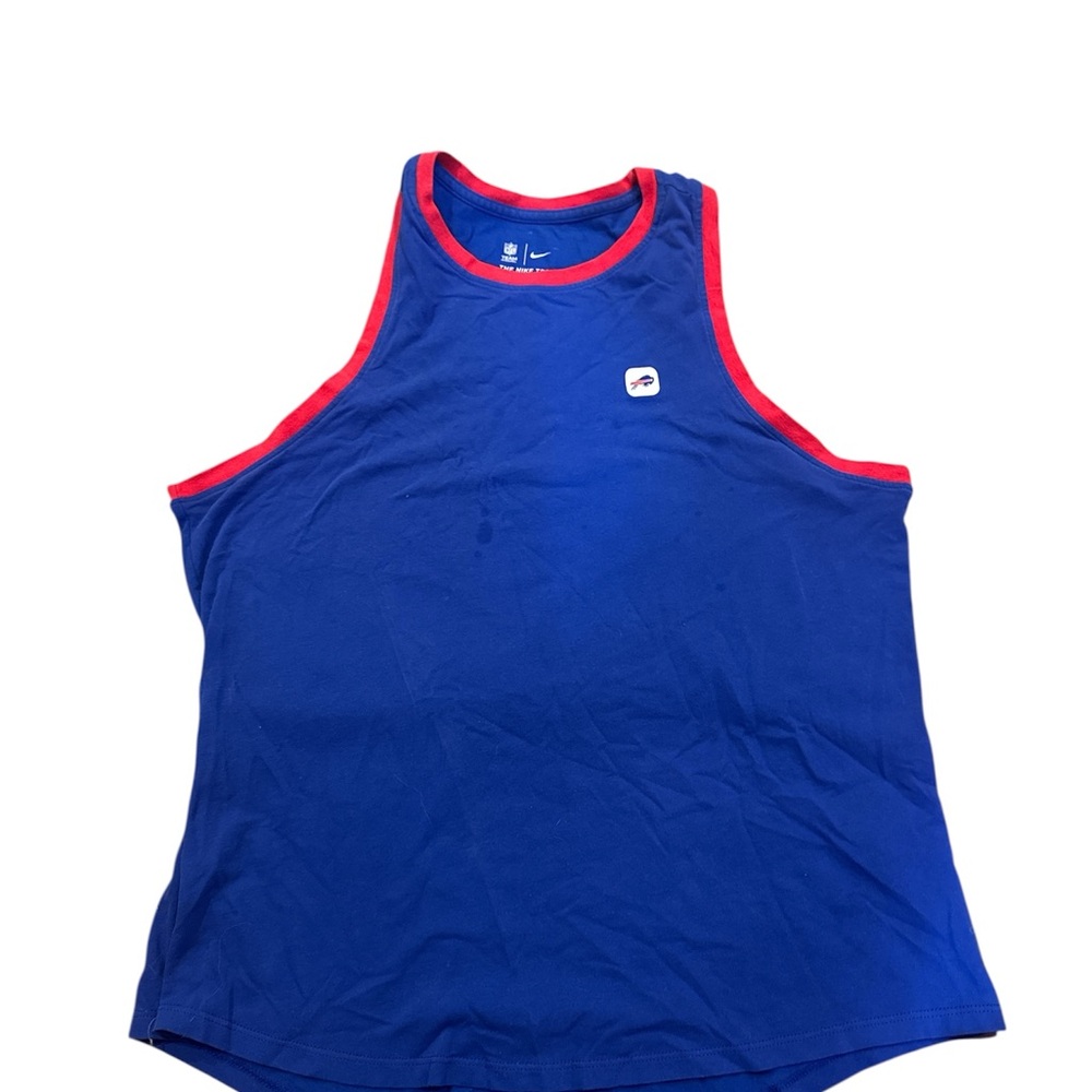 Nike women’s Royal Blue Buffalo bills tank top with Red Trim